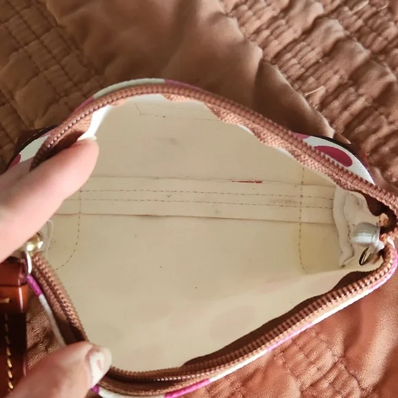 Dooney & Bourke Pink Polka Dot Women's Bag - Picture 4 of 4